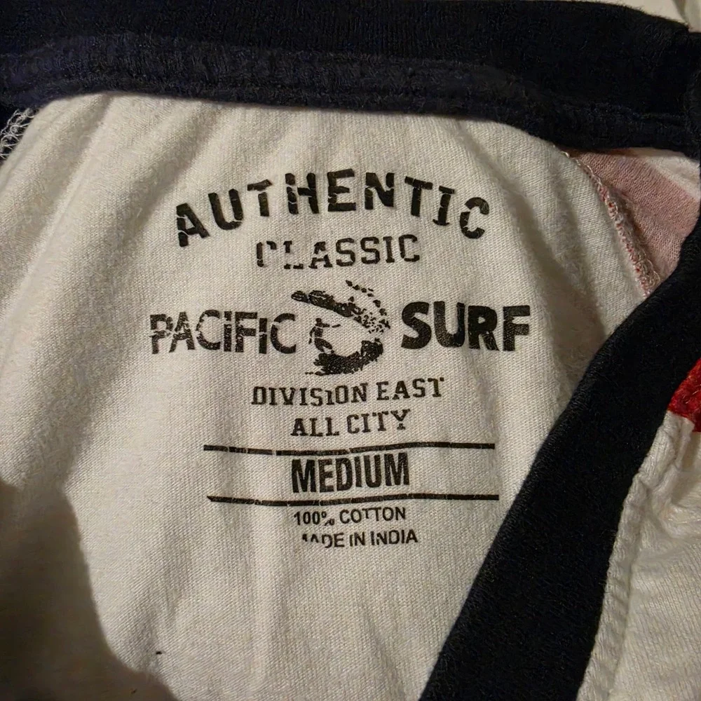 Pacific Surf Branson Missouri USA Patriotic Raglan Tee Stars Stripes Medium - Picture 4 of 7